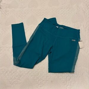 Avia Teal Active Wear Leggings Women’s Size Small